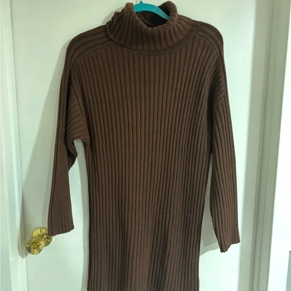 a new day Chocolate Long Sleeve Sweater Dress - Picture 2 of 3